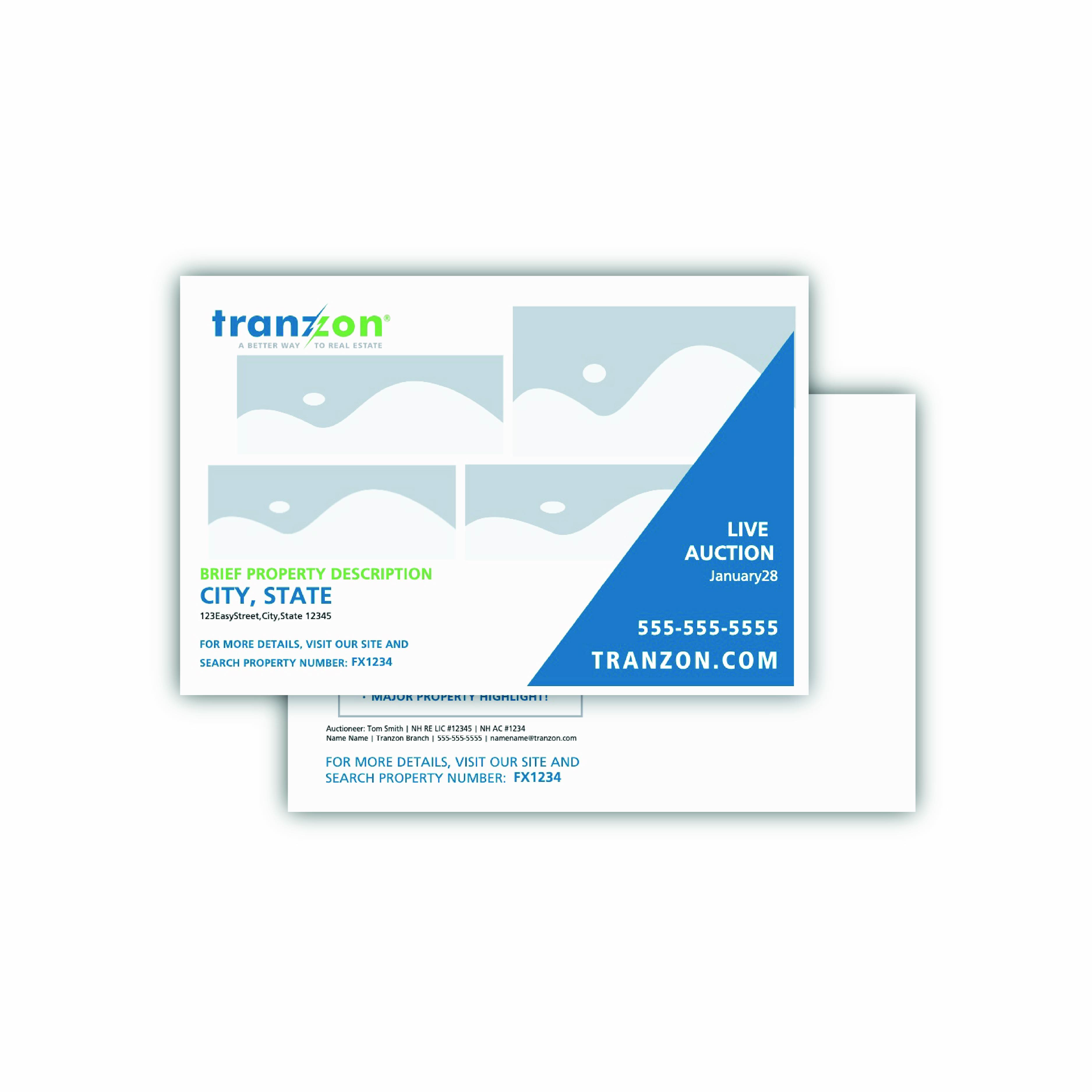 Tranzon Postcard 9×6 – Photo Showcase Edition (4-Photo Layout)